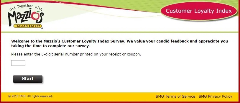 www.Tellmazzios.com - Mazzio's Customer Loyalty Index Survey